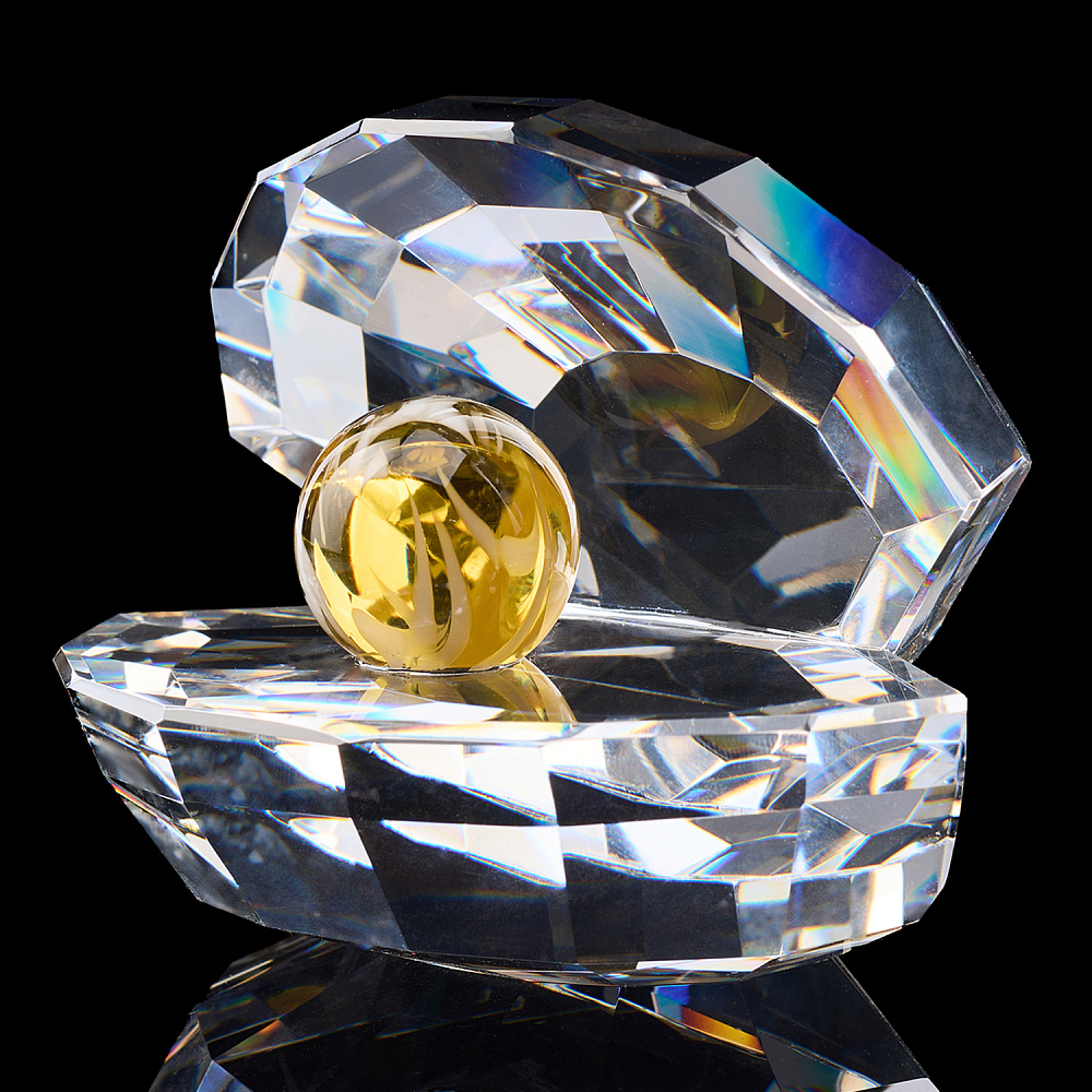 Сувенир из хрусталя «Ракушка жемчужная» - интернет магазин Русь Велика я фото 1