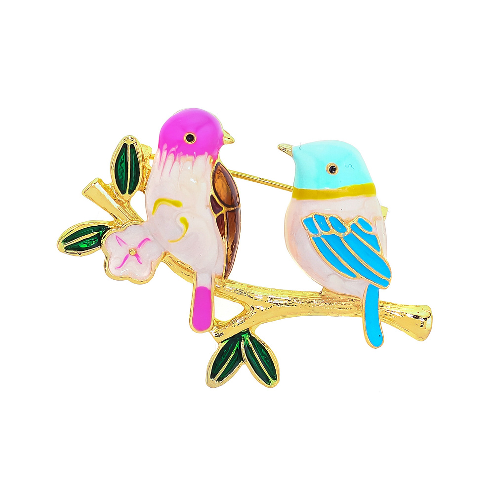 Брошь «Птички» - интернет магазин Русь Велика я 