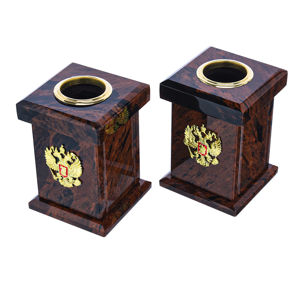 Настольный письменный набор из натурального камня «Георгий Победоносец» - интернет магазин Русь Велика я фото 3