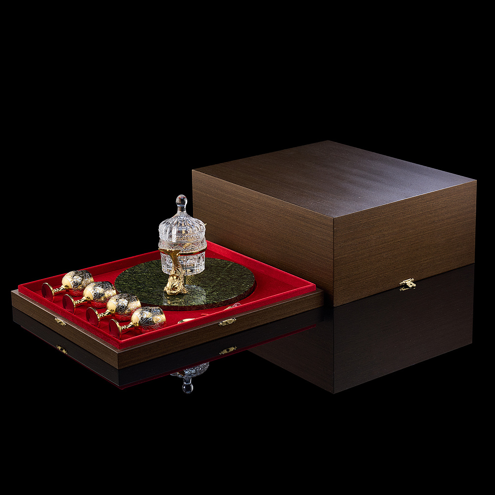 Икорница с рюмками «Рыба-кит». Златоуст - интернет магазин Русь Велика я фото 7