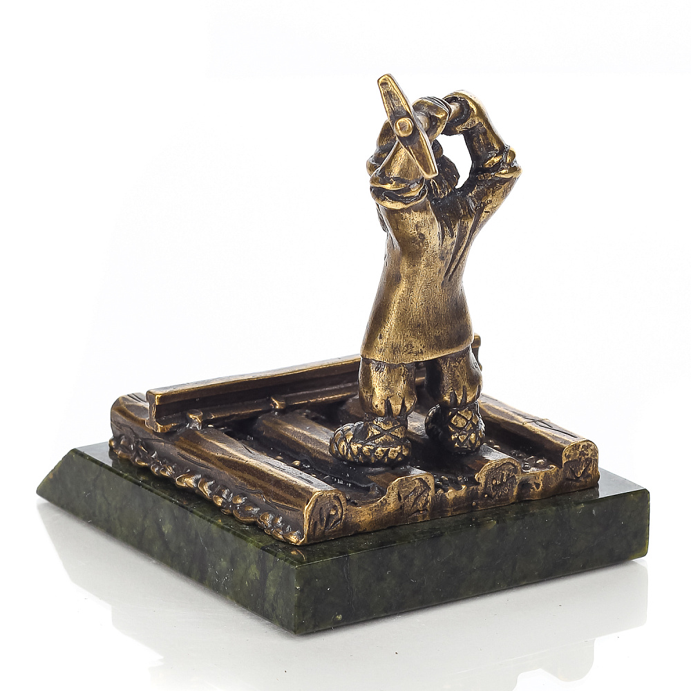 Бронзовая статуэтка «Путейщик» - интернет магазин Русь Велика я фото 2