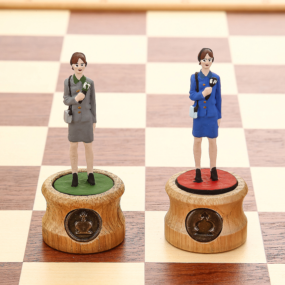 Шахматы деревянные «Репортеры» 43х43 см - интернет магазин Русь Велика я фото 12