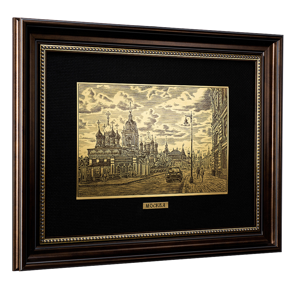 Офорт черно-белый «Москва. Улица Варварка» 30х40 см - интернет магазин Русь Велика я фото 2