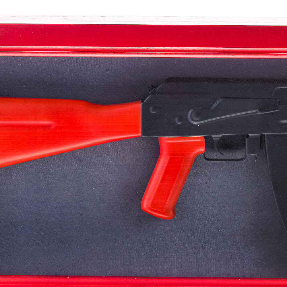 Деревянное резное панно «Автомат АК-47» 100х35 см - интернет магазин Русь Велика я фото 4