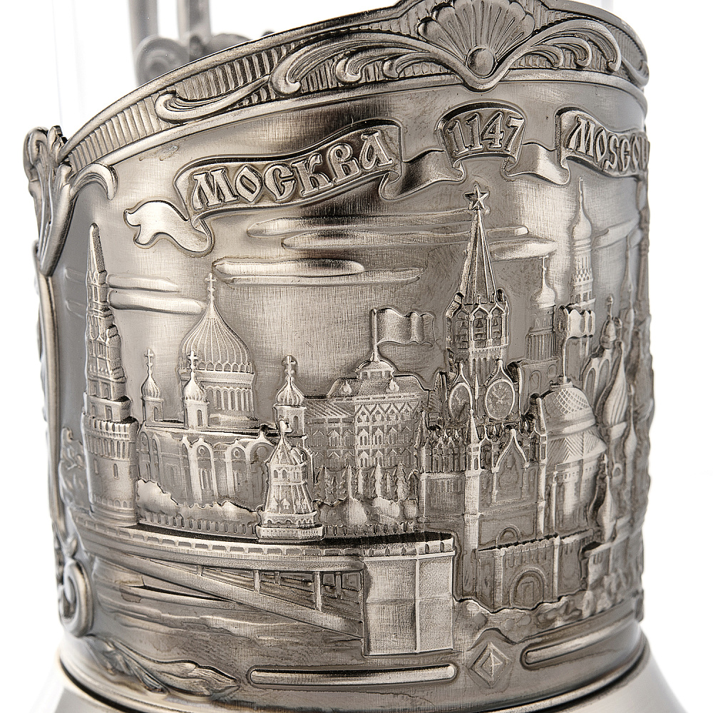 Подстаканник никелированный «Москва. Коллаж» - интернет магазин Русь Велика я фото 3