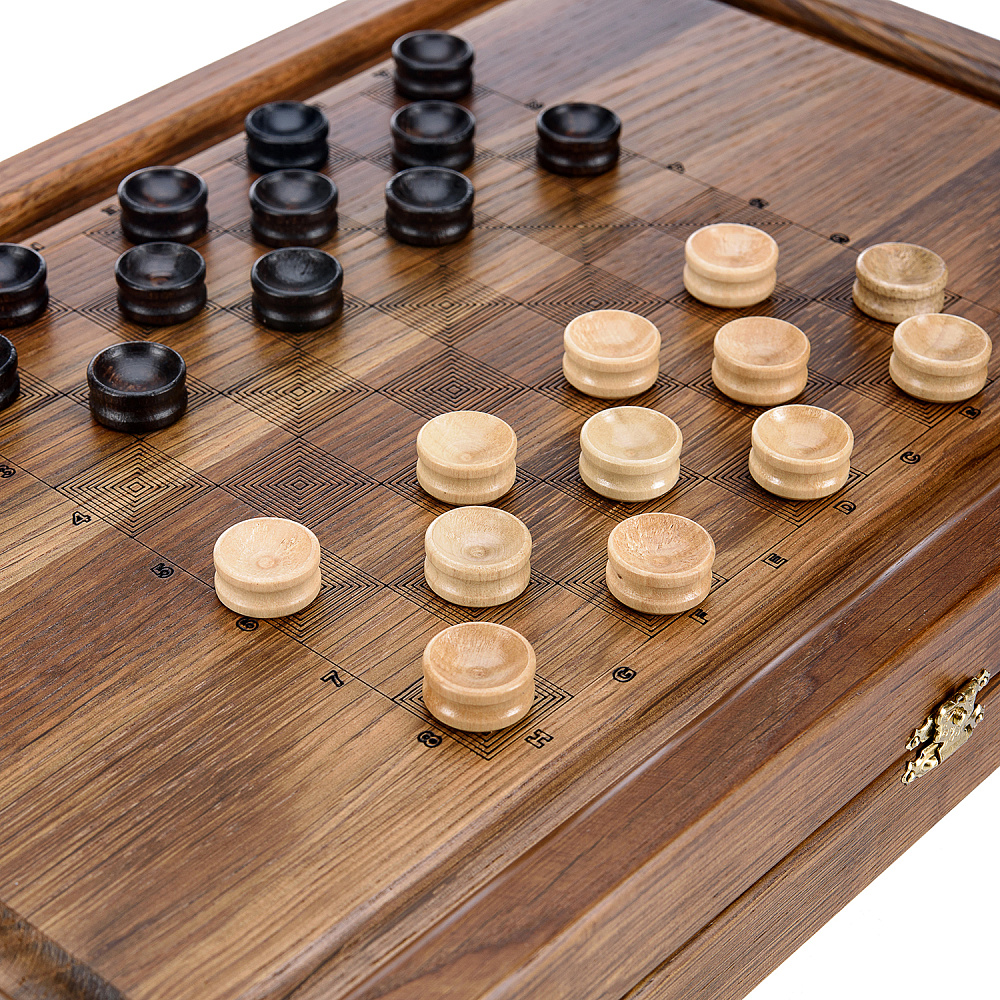 Резные деревянные нарды-шашки «Берегиня и райская птица» - интернет магазин Русь Велика я фото 6