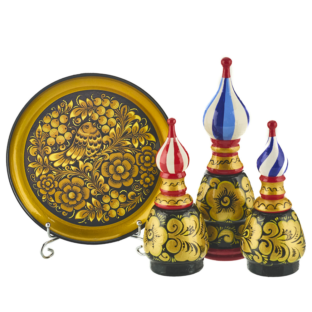 Набор для специй «Купола». Хохлома - интернет магазин Русь Велика я фото 1