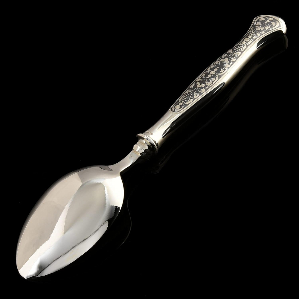 Ложка столовая «Маргарита» 110.98 гр. Серебро 925* - интернет магазин Русь Велика я 