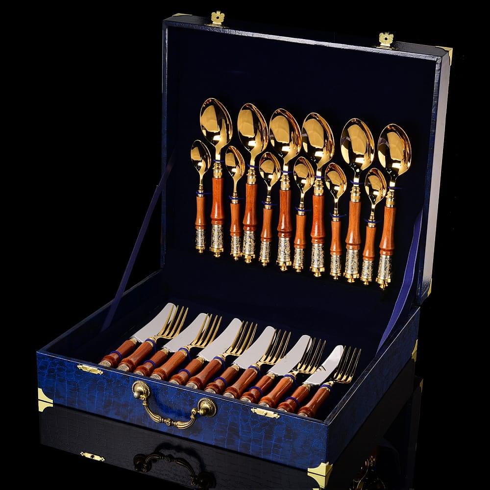 Столовый набор «Византия» на 6 персон. Серебро 925* - интернет магазин Русь Велика я фото 1