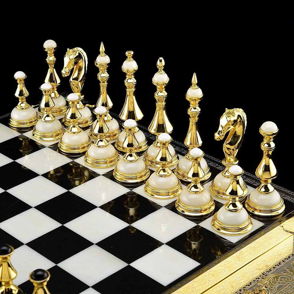 Шахматы из камня «Златоуст» эксклюзивные - интернет магазин Русь Велика я фото 3