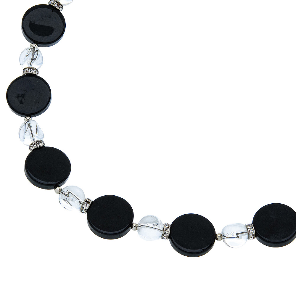 Бусы из натурального камня. Агат, горный хрусталь - интернет магазин Русь Велика я фото 1