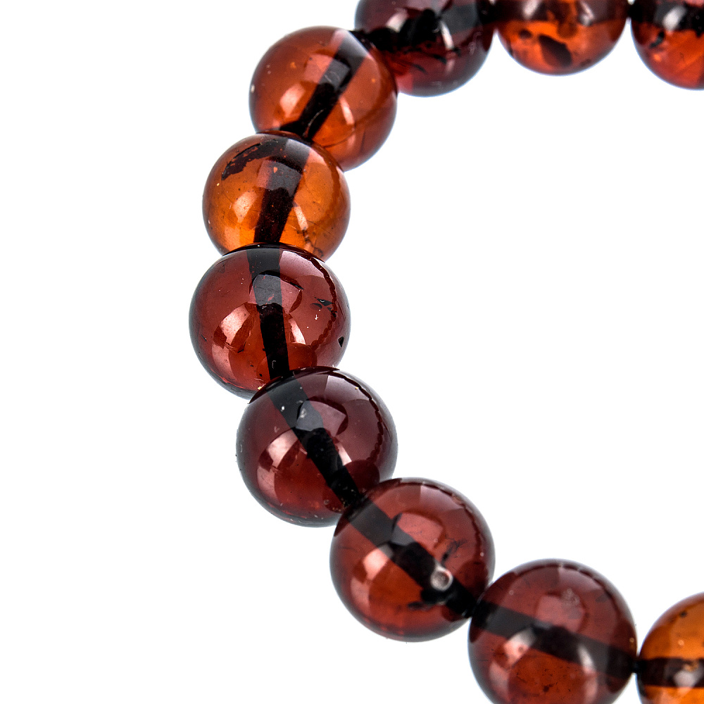 Браслет из натурального янтаря «Шары» - интернет магазин Русь Велика я фото 1