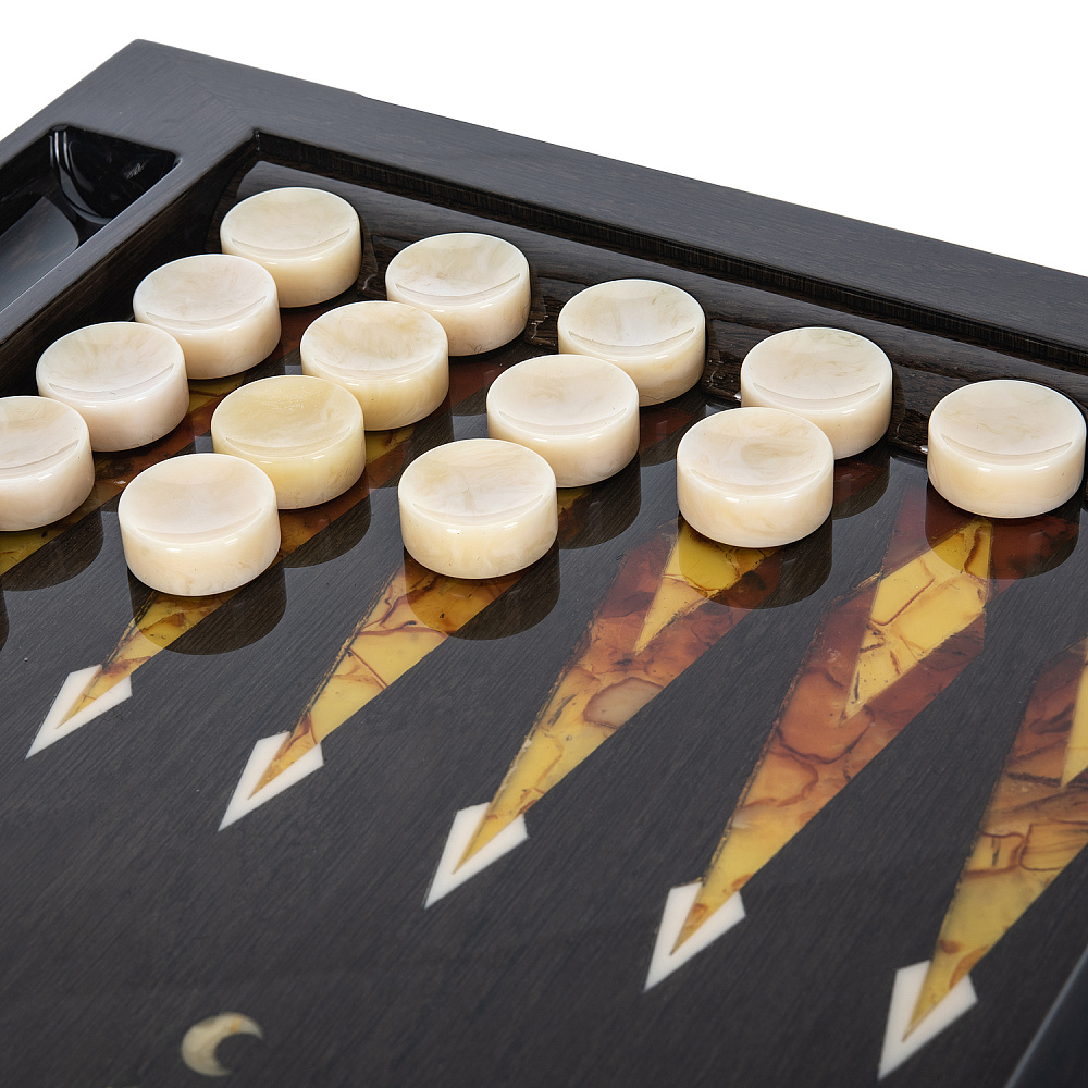 Нарды янтарные «Волк» 60х32 см - интернет магазин Русь Велика я фото 6