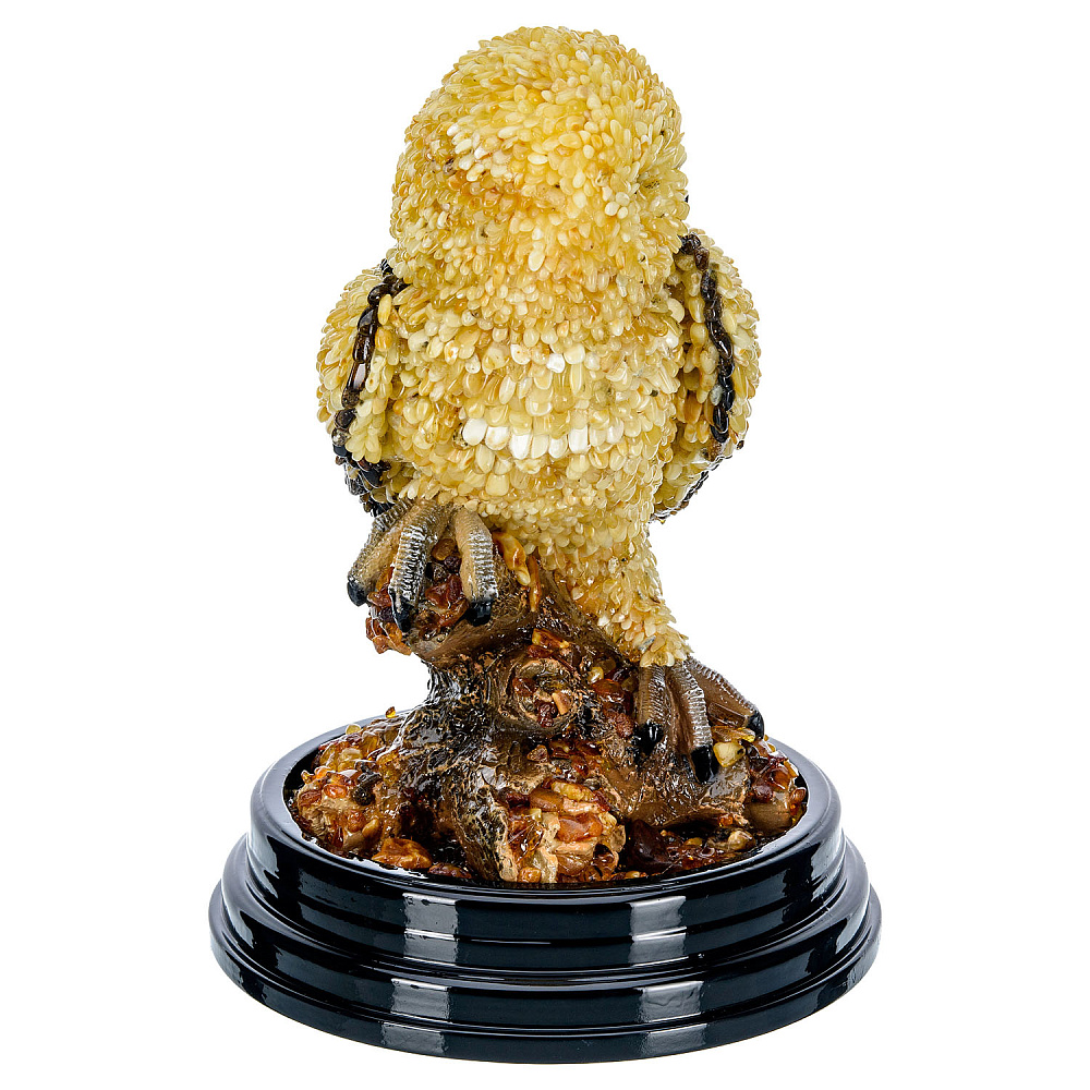 Скульптура из янтаря «Сова» - интернет магазин Русь Велика я фото 3