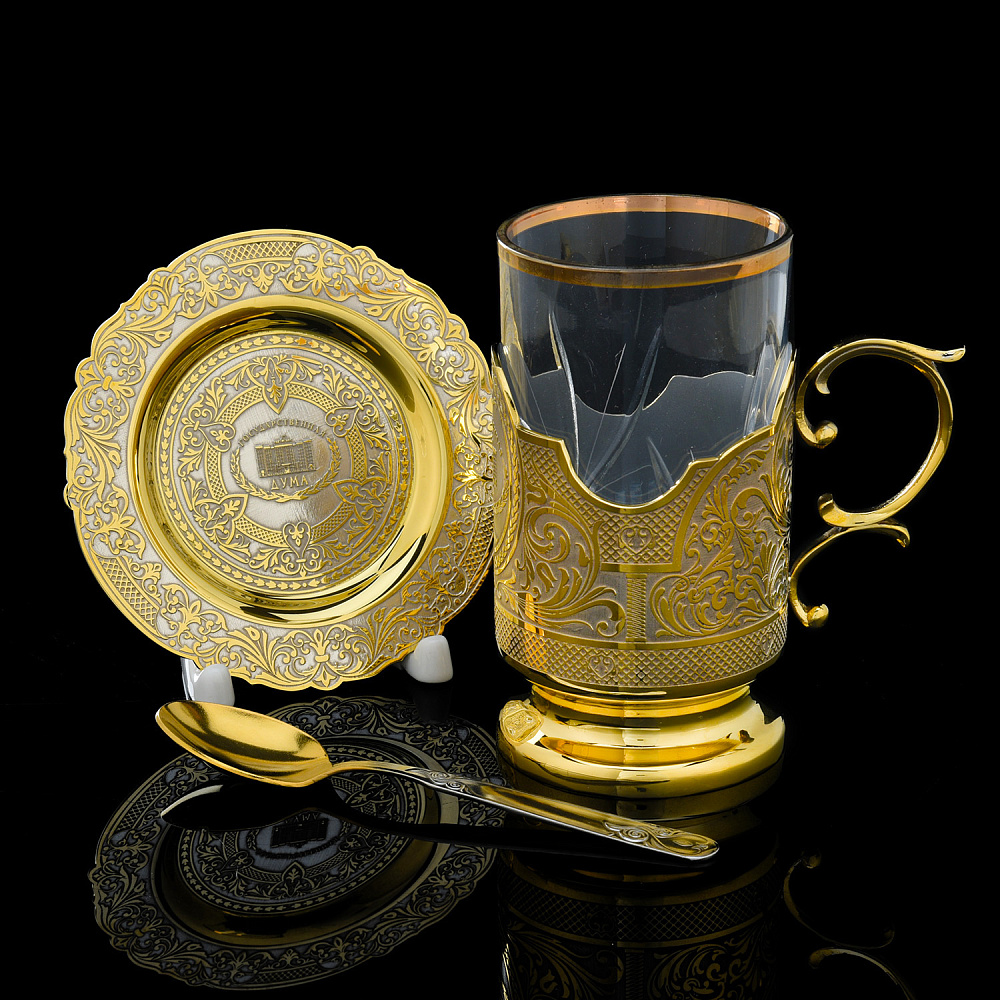 Подстаканник «Государственная дума». Златоуст - интернет магазин Русь Велика я 