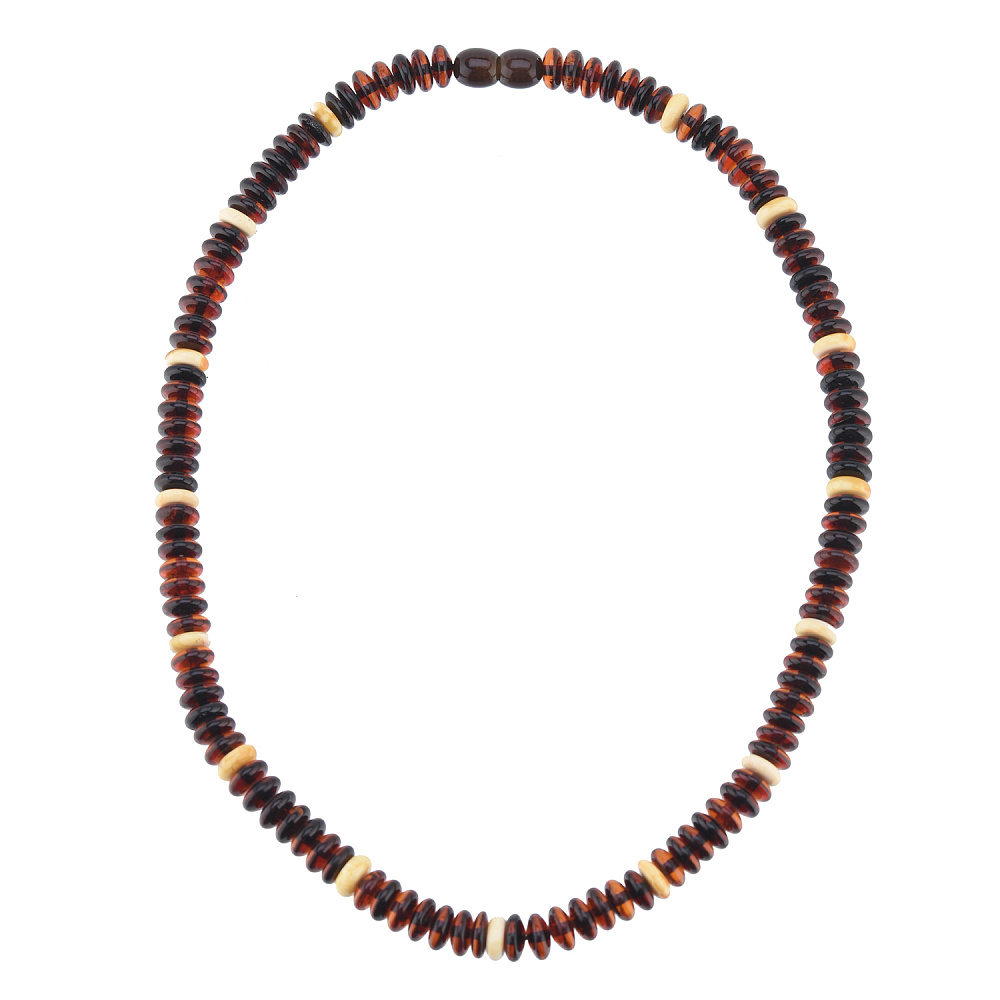 Бусы из натурального янтаря «Шайба» - интернет магазин Русь Велика я 