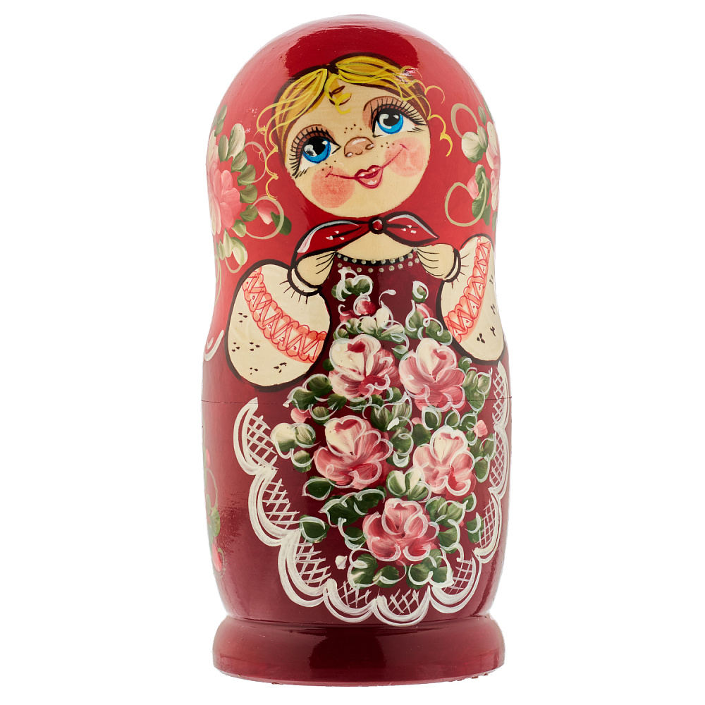 Матрешка «Цветы» 5 мест - интернет магазин Русь Велика я фото 1