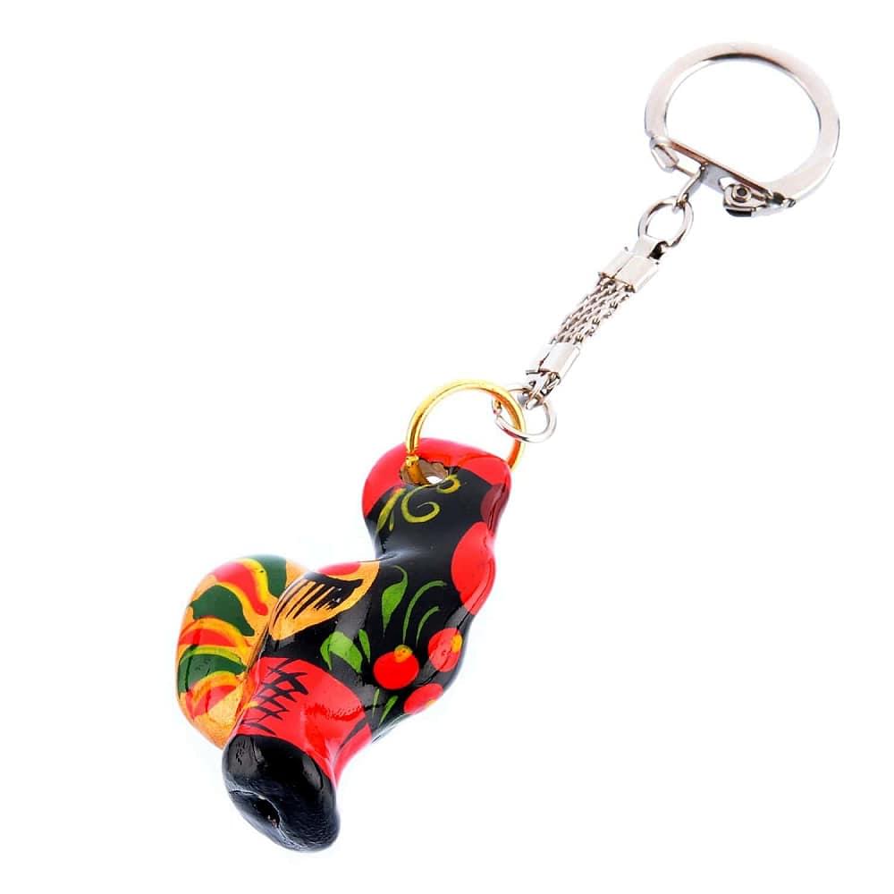 Брелок со статуэткой в ассортименте. Хохлома - интернет магазин Русь Велика я фото 11