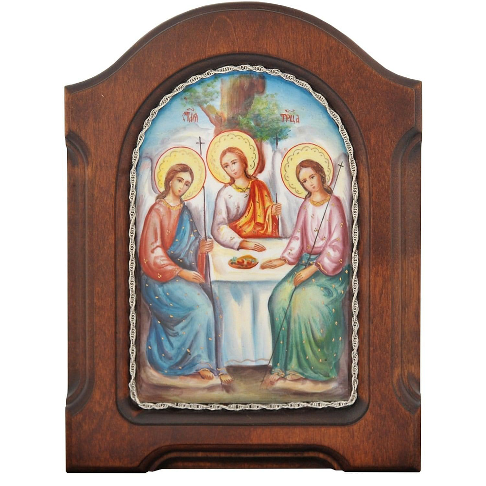 Икона «Святая Троица» 13 x 16,5 см - интернет магазин Русь Велика я 