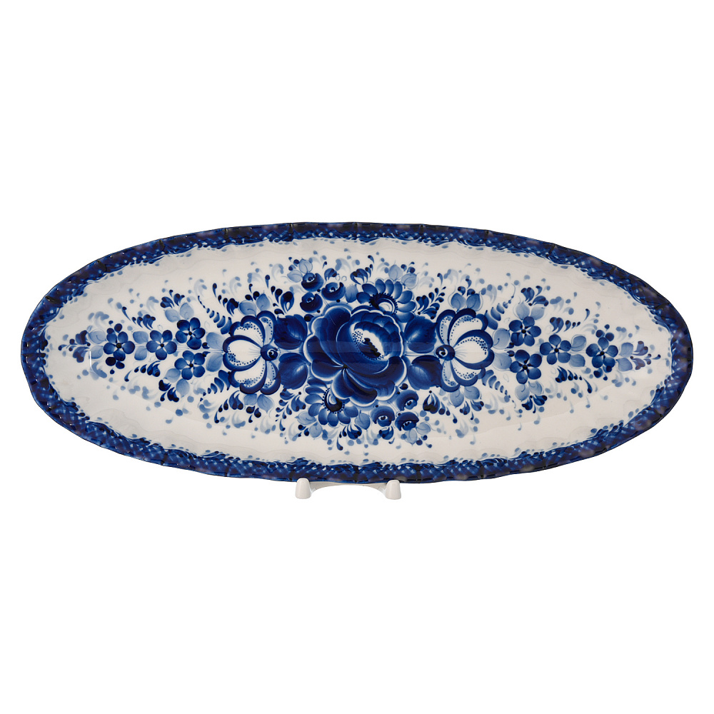 Селедочница. Гжель - интернет магазин Русь Велика я фото 1