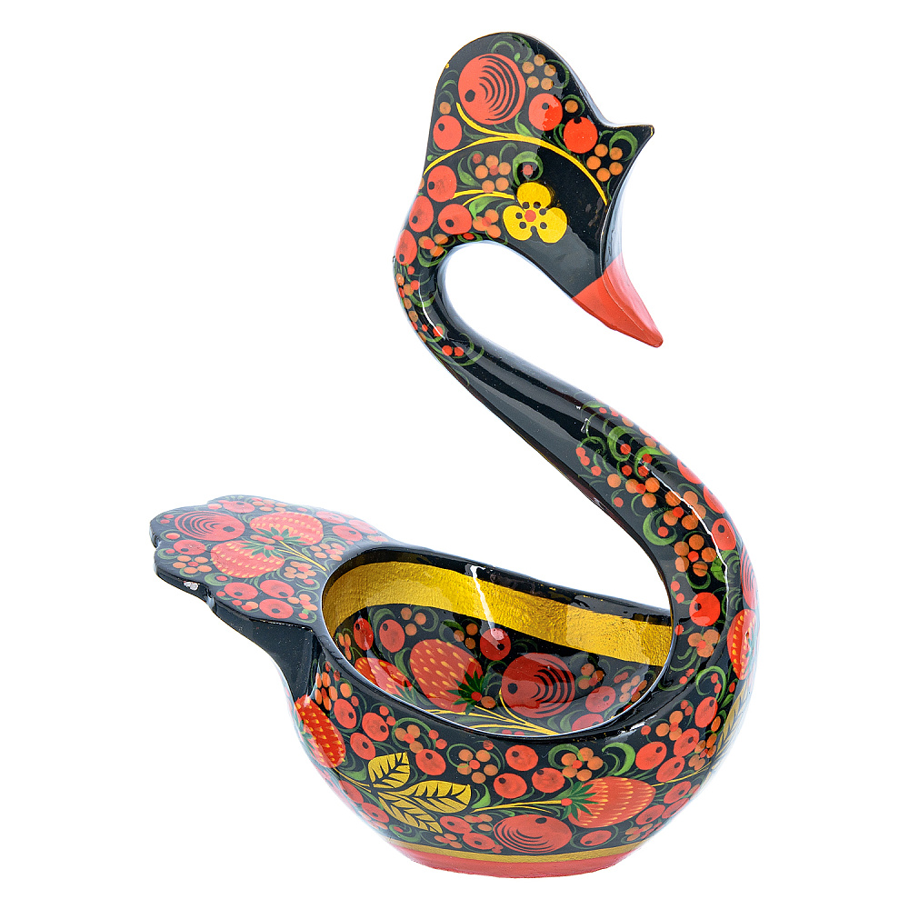 Братина «Лебедь». Хохлома - интернет магазин Русь Велика я 