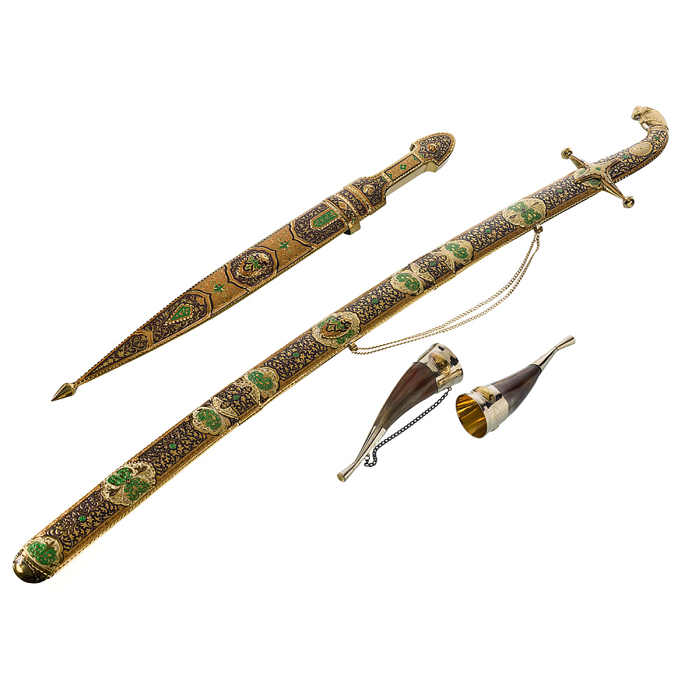 Подарочный набор с шашкой и кинжалом «Лев» - интернет магазин Русь Велика я фото 1