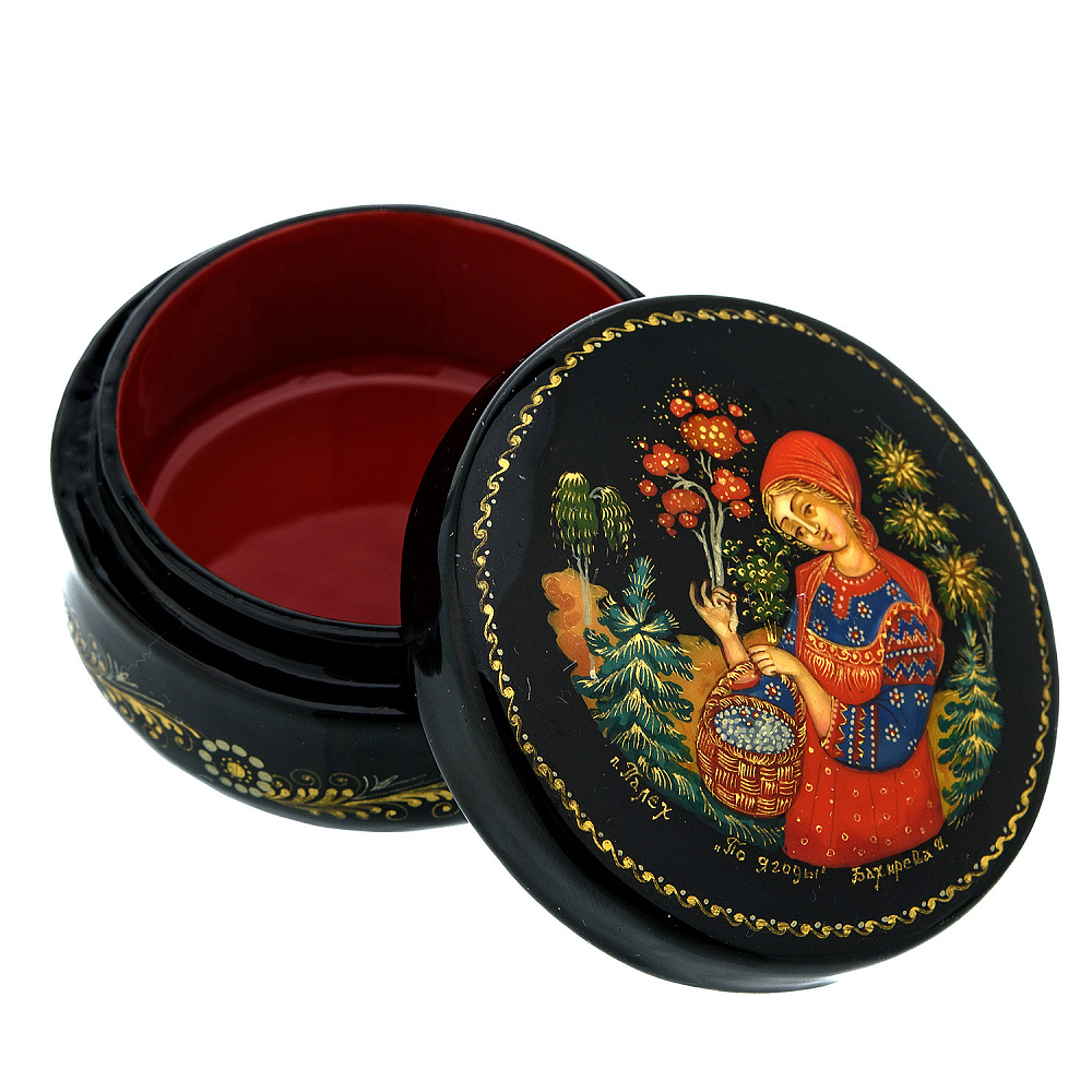 Шкатулка с художественной росписью «По ягоды» - интернет магазин Русь Велика я фото 3