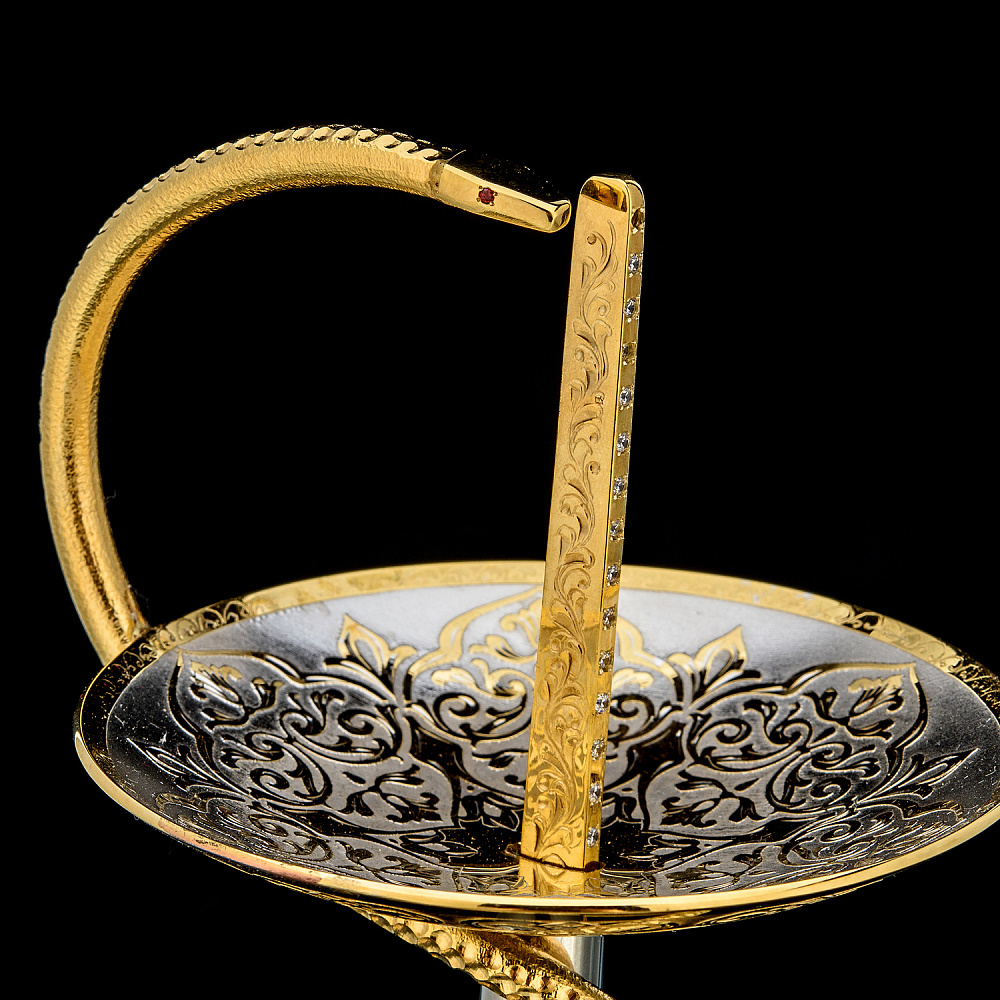 Змея Символ года 2025. Скальпель сувенирный в чаше. Златоуст - интернет магазин Русь Велика я фото 3