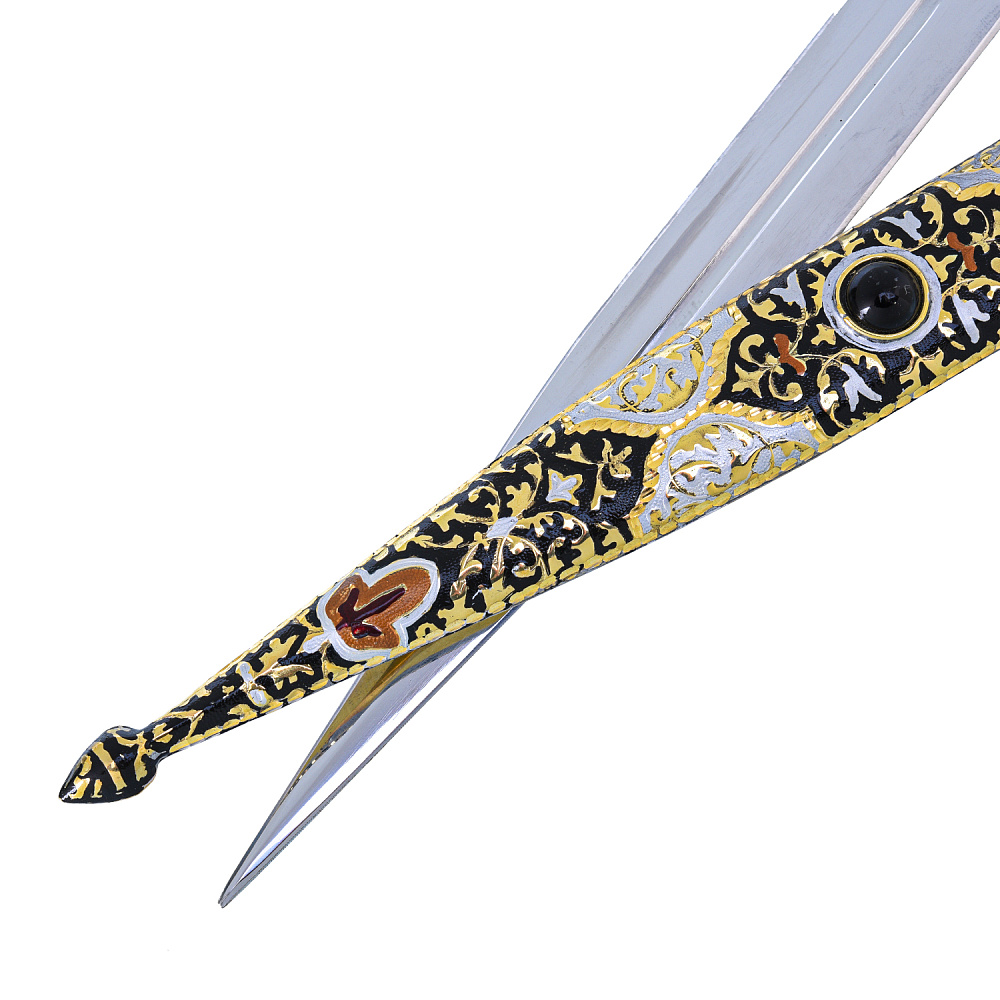 Кинжал сувенирный с эмалью и агатом - интернет магазин Русь Велика я фото 3