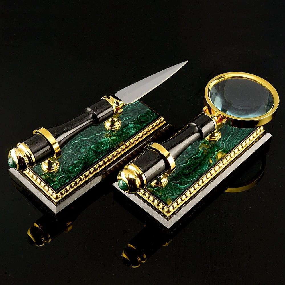 Настольный набор для руководителя «Лев» Златоуст - интернет магазин Русь Велика я фото 2