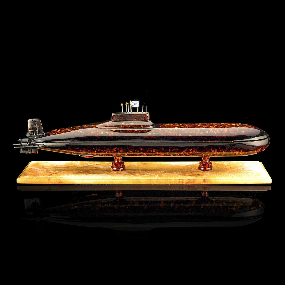 Бар из янтаря «Макет подводной лодки» - интернет магазин Русь Велика я фото 3