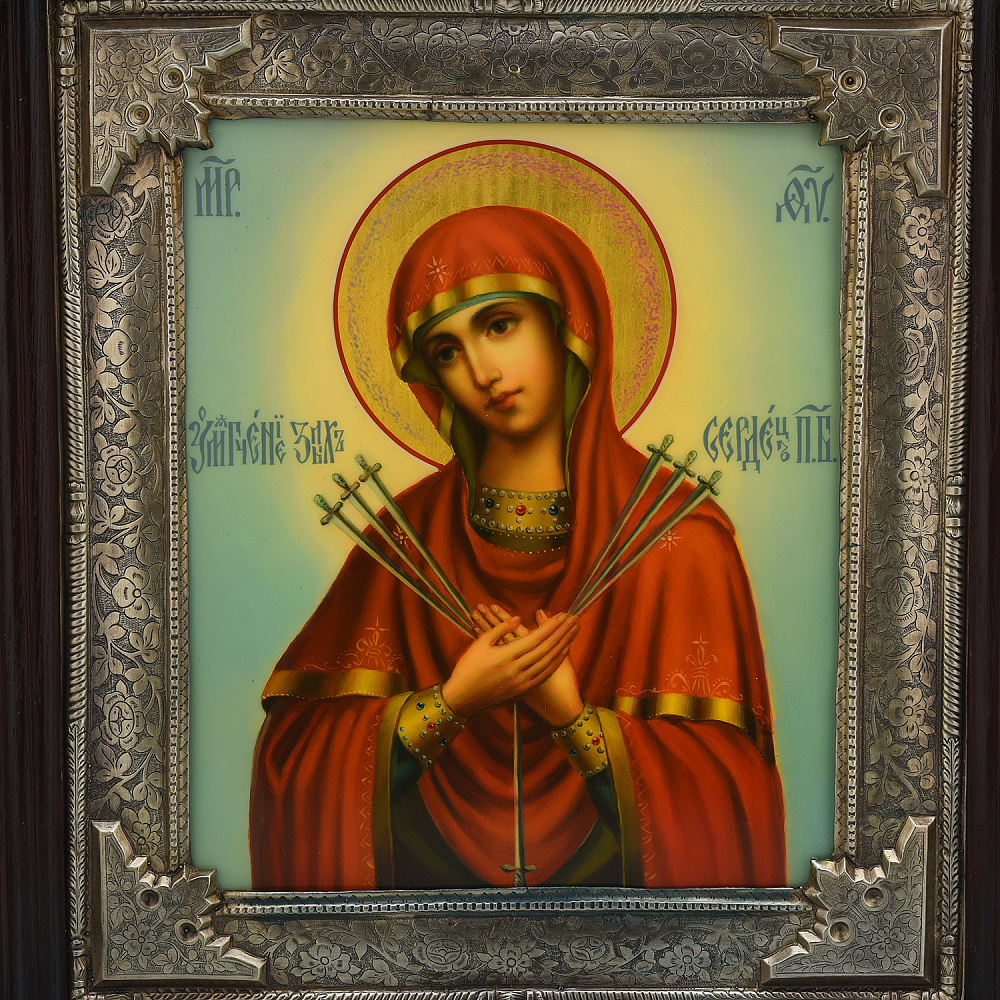 Икона в киоте «Божья Матерь Умягчение злых сердец» 44х48 см - интернет магазин Русь Велика я фото 2