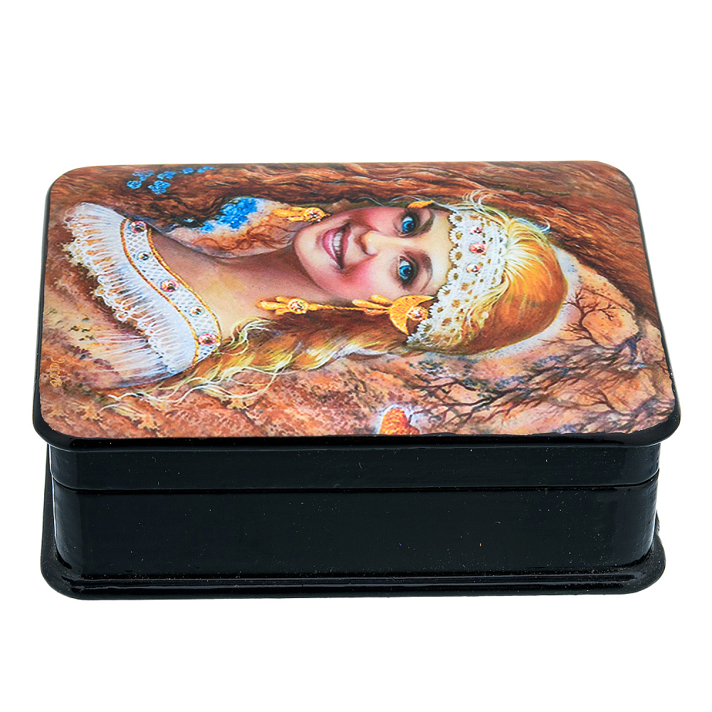 Шкатулка с художественной росписью «Женский портрет» - интернет магазин Русь Велика я фото 2