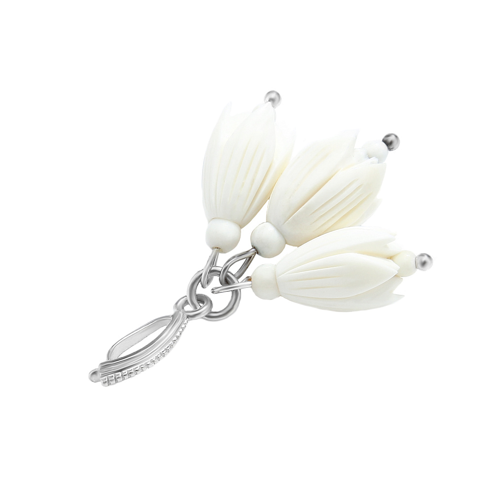 Кулон из бивня мамонта «Подснежники» - интернет магазин Русь Велика я фото 1