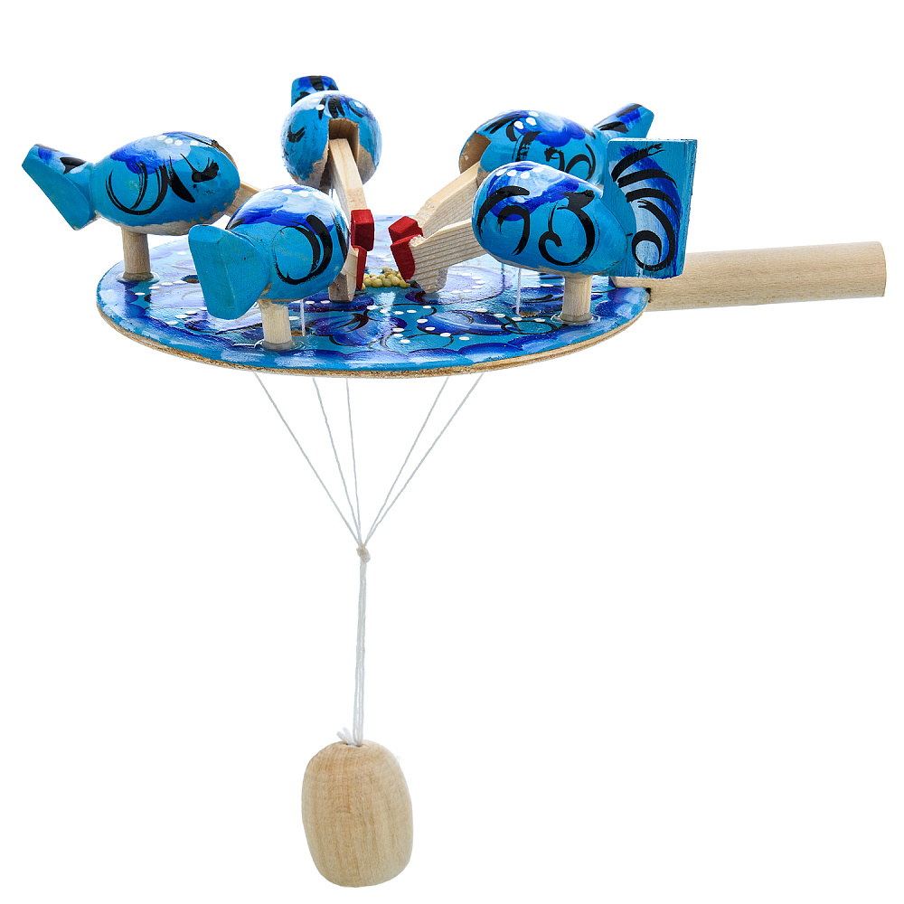 Деревянная игрушка «Курочки клюют зерно» - интернет магазин Русь Велика я фото 2