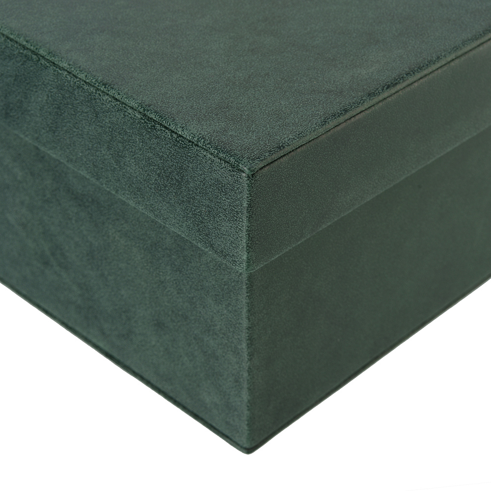 Подарочная упаковка из экокожи зеленая 30х30х10 см - интернет магазин Русь Велика я фото 2