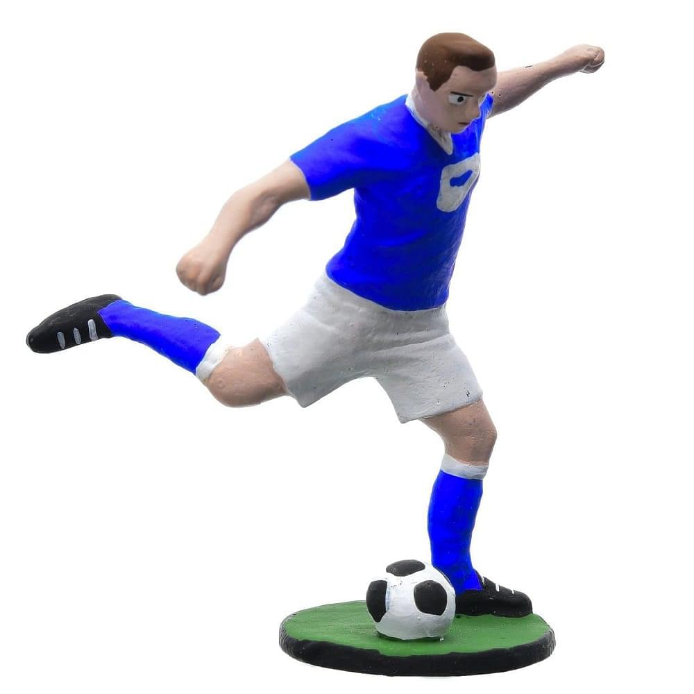 Оловянная миниатюра «Футбол» (цвет сине-белый) в шкатулке - интернет магазин Русь Велика я фото 3