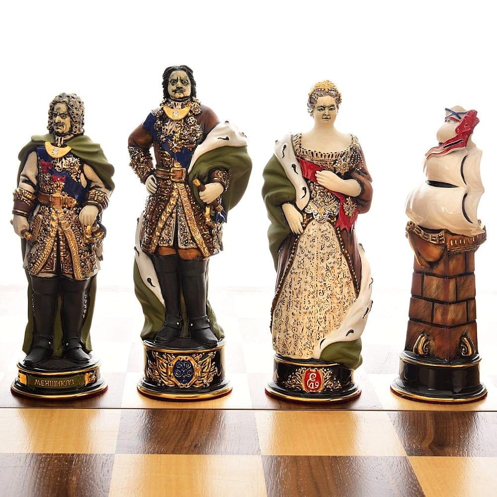 Шахматы из фарфора коллекционные  «Петр под Полтавой» эксклюзив - интернет магазин Русь Велика я фото 4