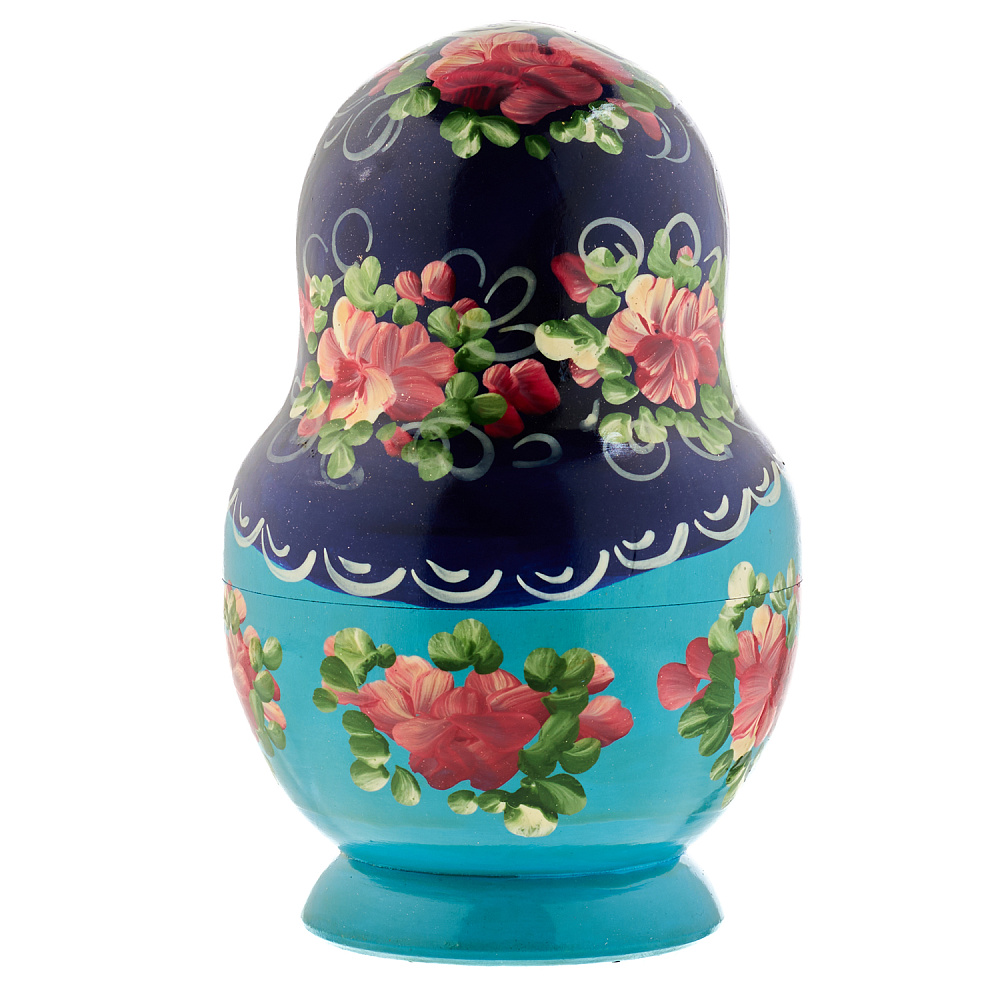 Матрешка «Цветы» 10 мест - интернет магазин Русь Велика я фото 2