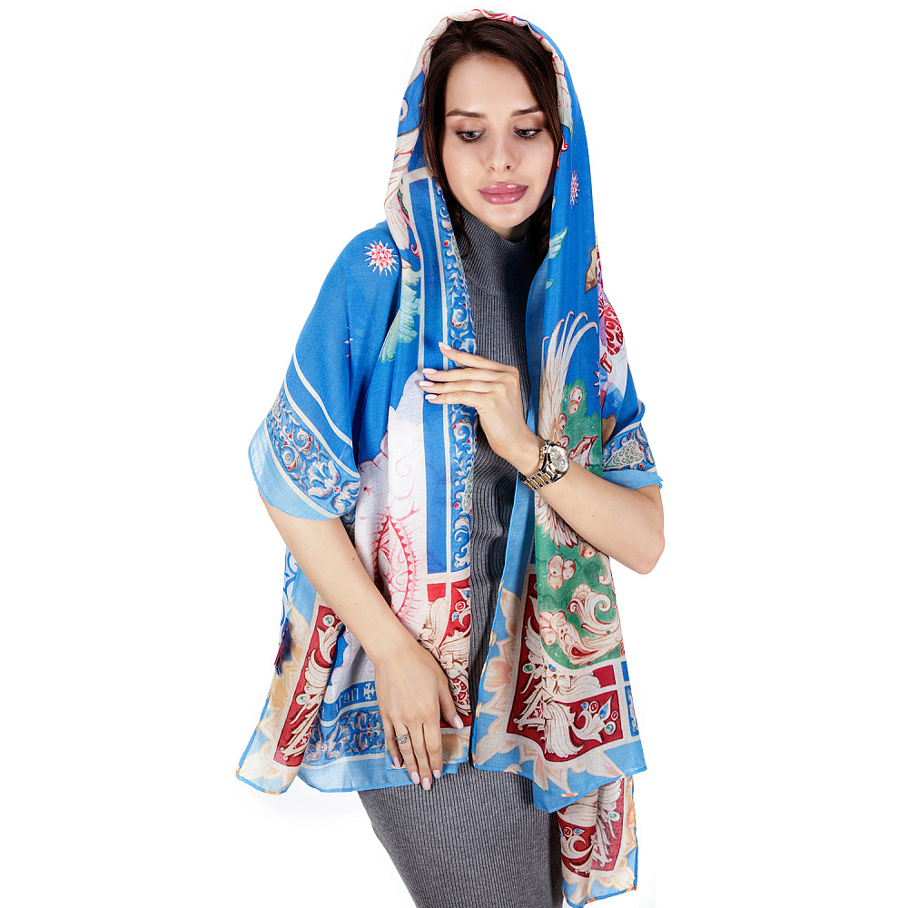 Палантин шерстяной «Конек-горбунок» - интернет магазин Русь Велика я 