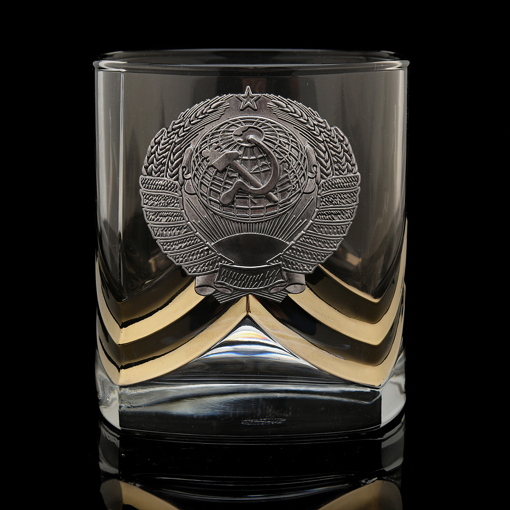 Стакан для виски «Герб СССР» - интернет магазин Русь Велика я 