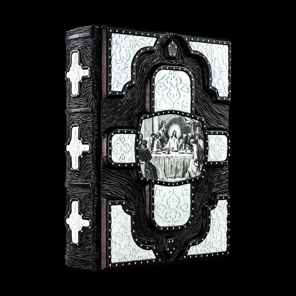 Книга «Библия. Новый и ветхий завет» с иллюстрациями Гюстава Доре. Кожаный переплёт - интернет магазин Русь Велика я фото 3