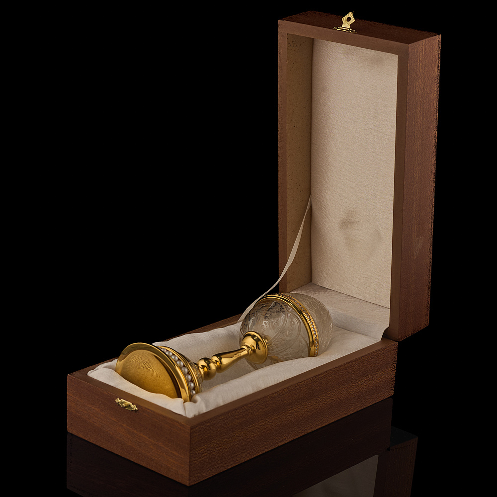 Пасхальное яйцо с жемчугом и фианитами. Златоуст - интернет магазин Русь Велика я фото 2