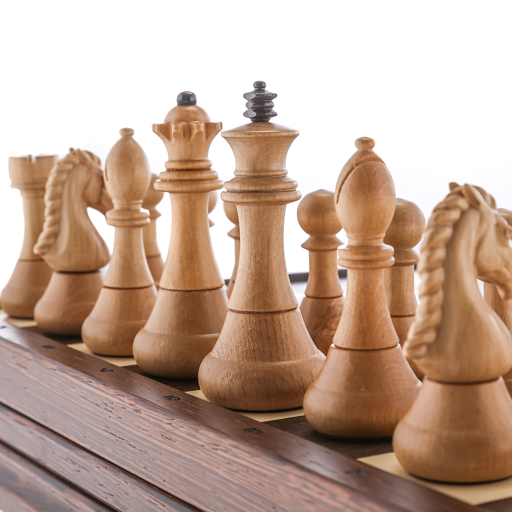 Шахматный ларец с деревянными фигурами 43х43 см - интернет магазин Русь Велика я фото 4