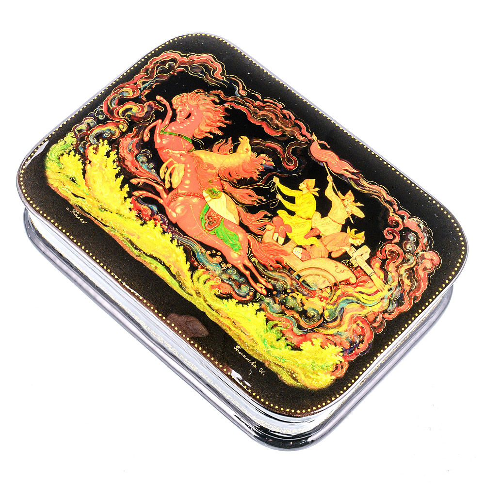 Шкатулка с художественной росписью «Тачанка» - интернет магазин Русь Велика я фото 1