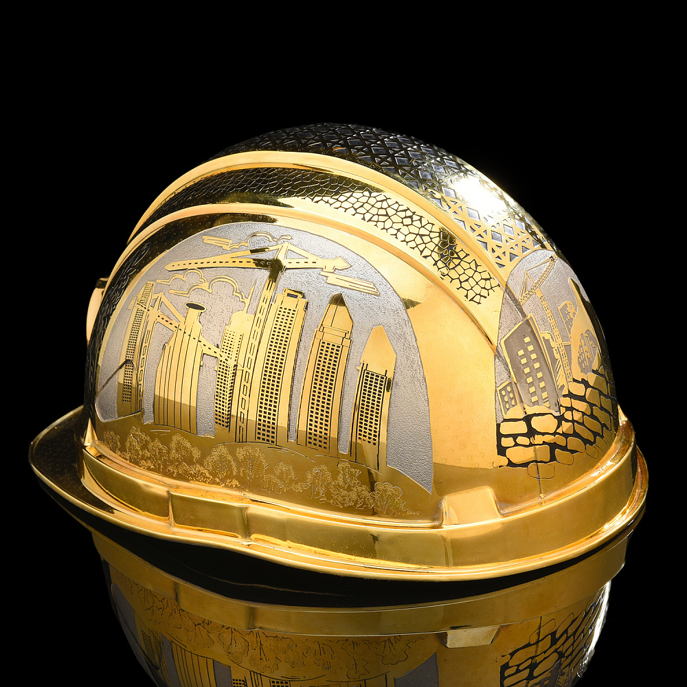 Каска сувенирная «Строителю». Златоуст - интернет магазин Русь Велика я фото 1