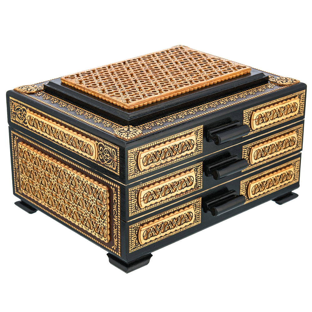 Шкатулка прямоугольная из бересты - интернет магазин Русь Велика я фото 1