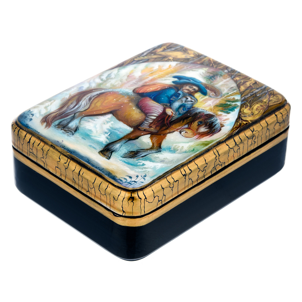 Шкатулка с художественной росписью «Путник» - интернет магазин Русь Велика я фото 1