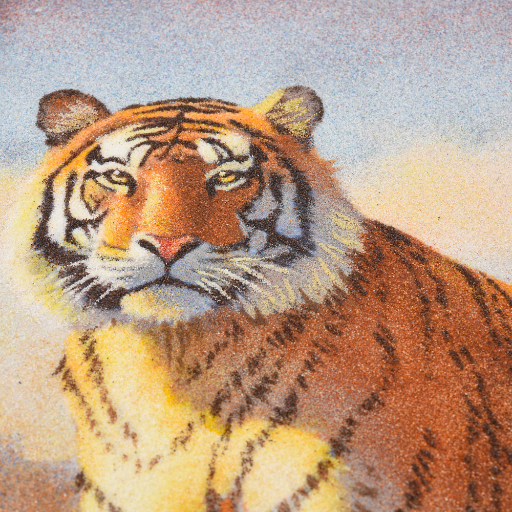 Картина янтарная «Тигр в долине» 60х40 см - интернет магазин Русь Велика я фото 2