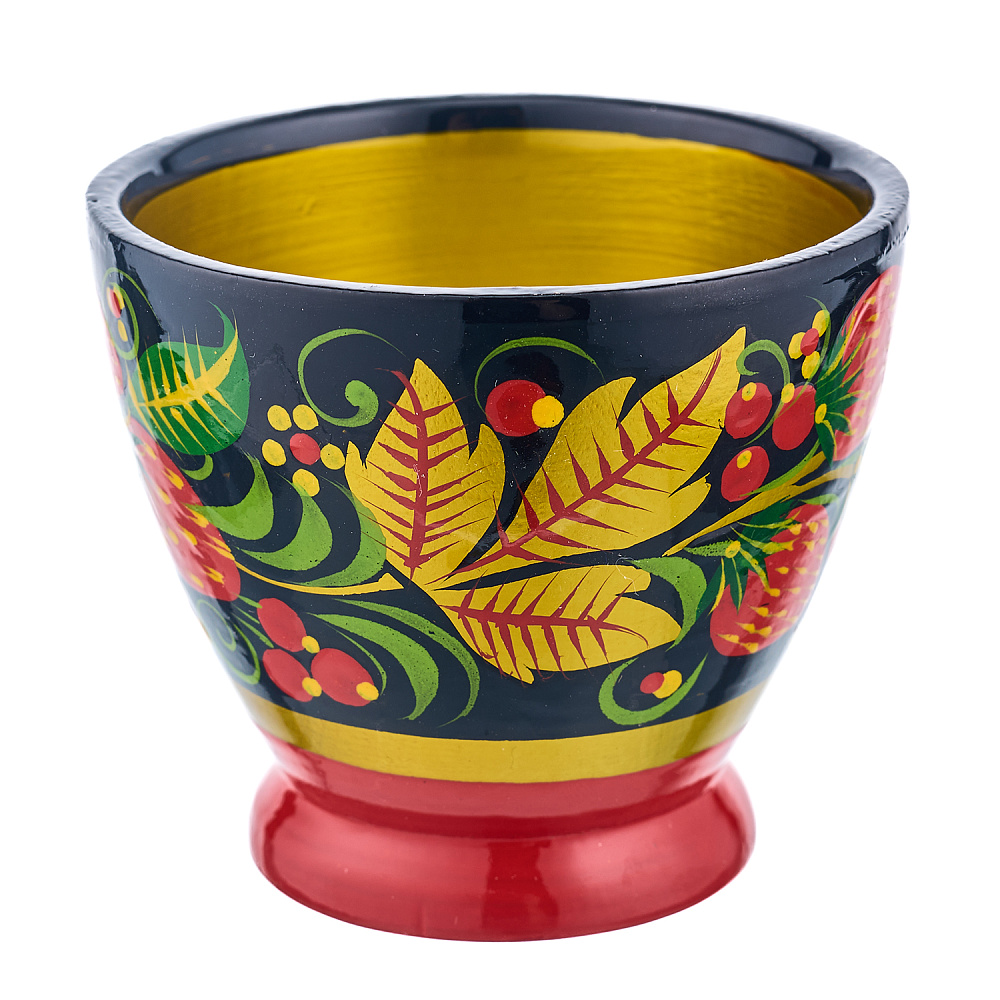 Набор деревянной посуды для кофе с росписью. Хохлома - интернет магазин Русь Велика я фото 4